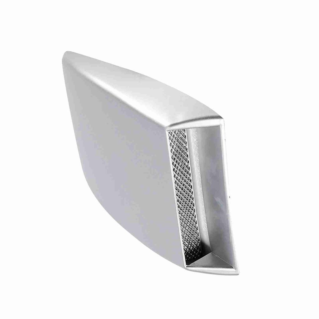 Universal Auto Auto Luftstrom Einlass Lufthutze Motorhaubenentlüftung Aufkleber Abdeckung Motorhaube Silber