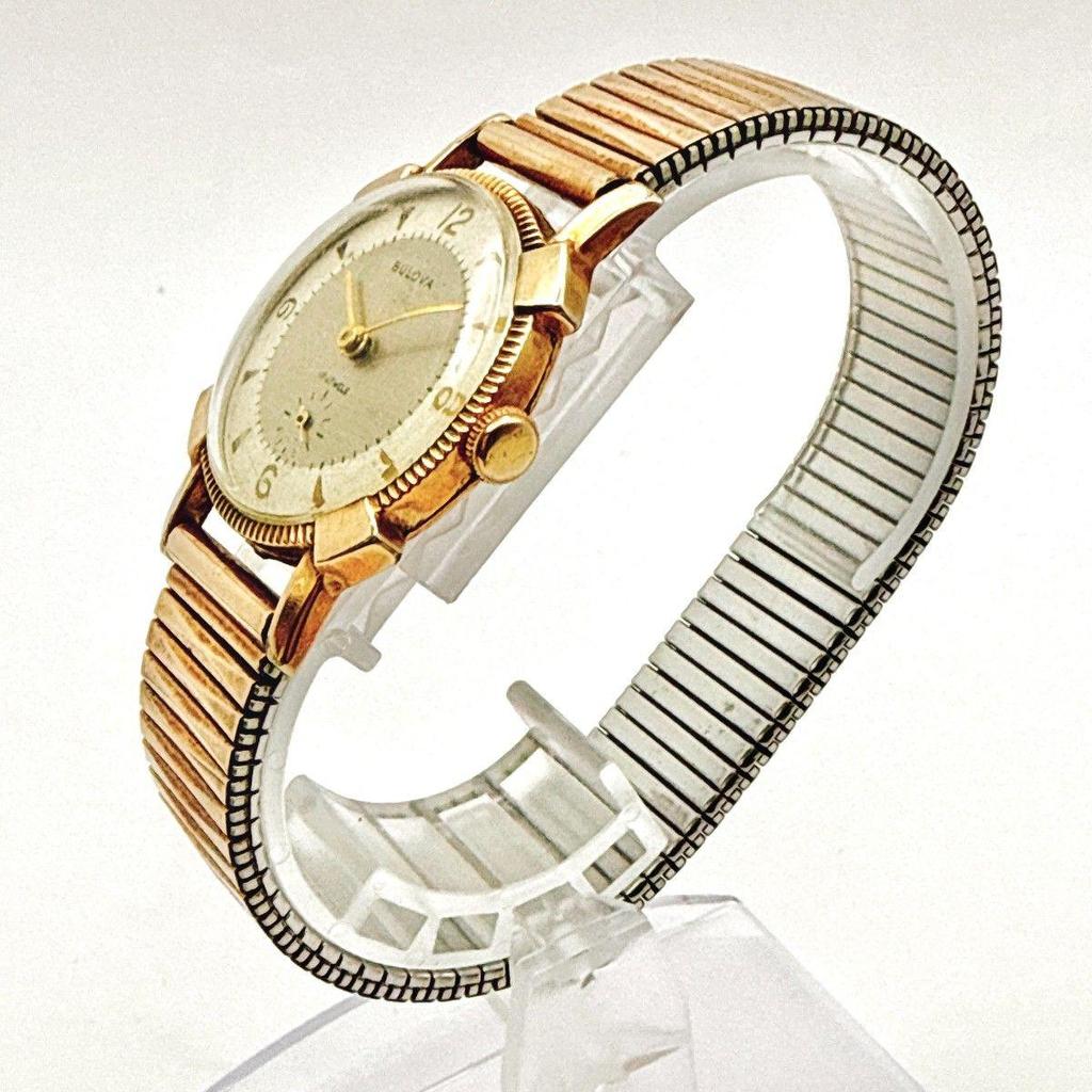 Used A134 [Operating/Vintage] BULOVA Small Second Manual Winding Mechanical Men's Watch Unisex