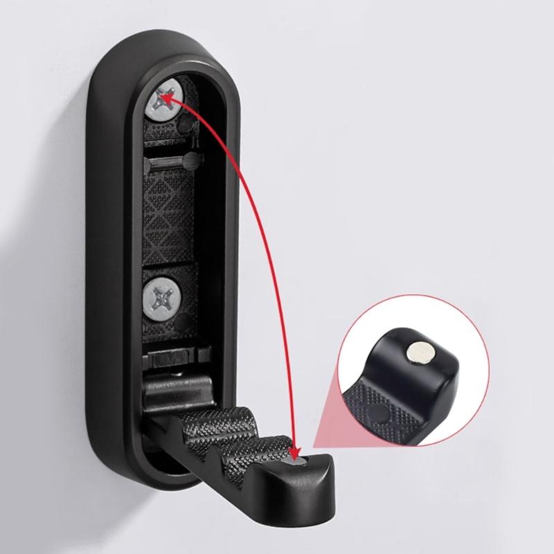 Set med 2 Fällbara Väggkrokar för Jackor Hattar Ryggsäckar Kraftig Aluminiumlegering Handdukshängare Krok Klädhängare