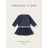Insbobo Girls' Suit 2026 Spring New Style Baby Girl Suit Dress Girl Long-Sleeved Fashionable Kidsren's Cardigan