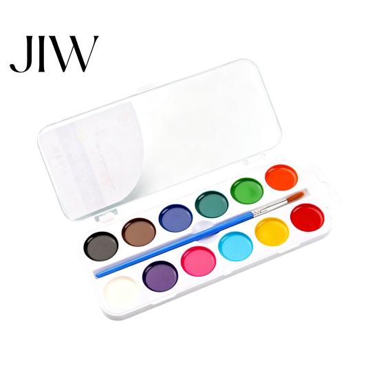 Washable Paint for Toddlers Watercolor Set, Portable Solid Palette, Bright Art Classroom Supplies Colors Pigment Kit, Kids And Beginners