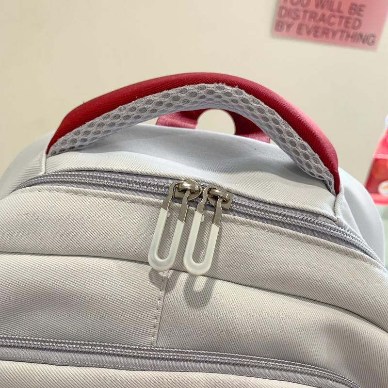 Женский рюкзак большой вместимости нейлоновый водоотталкивающий студенческий цветной — фото 11