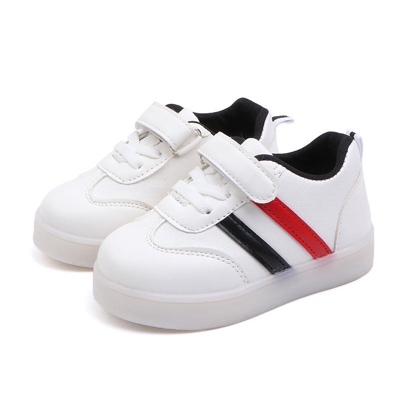 2022 Kids' Korean Luminous Sneakers - Boys' and Girls' Casual Shoes with Colorful Flashing Lights