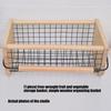 Large Capacity Fruit Vegetable Storage Basket with Wood Handle For Produce Collection And Home Organization 41x23x18cm