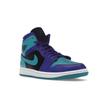 Air Jordan 1 Mid Black Grape Women Sneakers Purple Dark-Concord White BQ6472-502