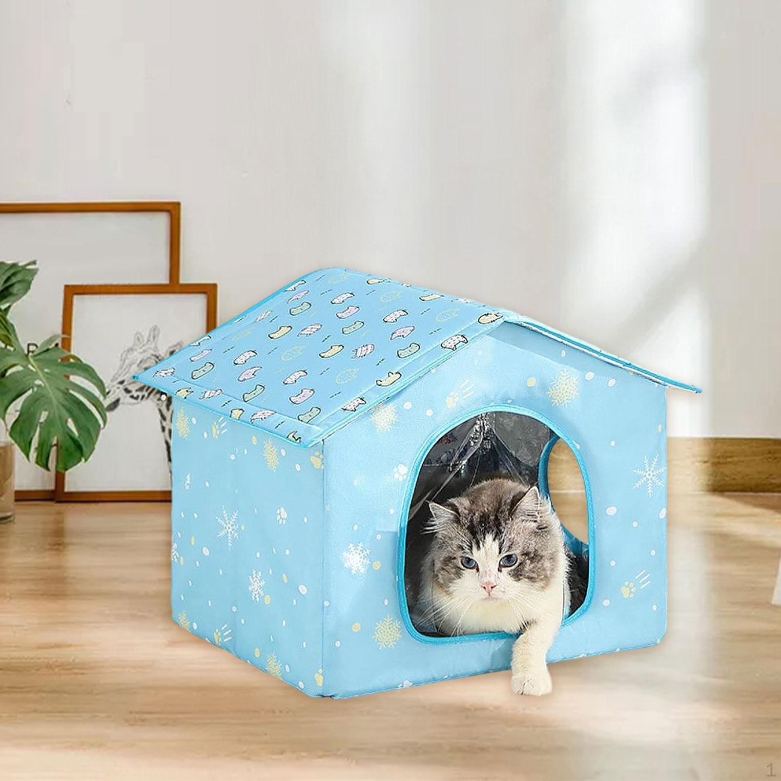 

Домик для кошек с кондиционером для маленьких питомцев, легко чистится и многоразовый XL