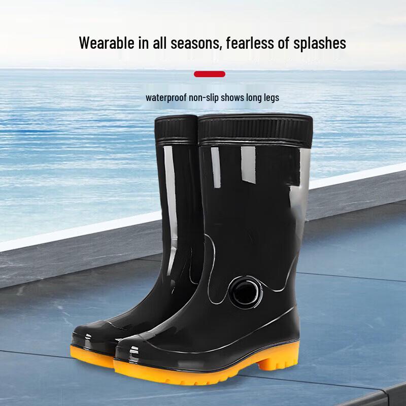 Naiqi Adult Mid-Calf Waterproof Rain Boots