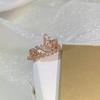 Ring Accessories Electroplated Rose Gold Korean Version Crown Diamond Ring for Women