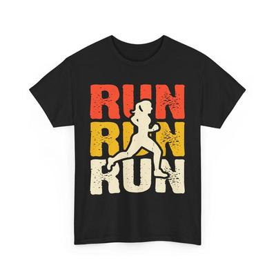 Koszulka Vintage dla Biegaczy Styl Retro Bieg na Maraton