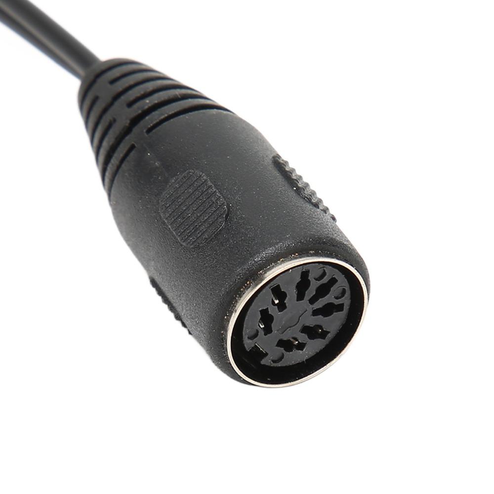 Flexible DIN 7 Pin Female to Dual RCA Male Cable Plug and Play RCA Audio Cable  Stereo Systems