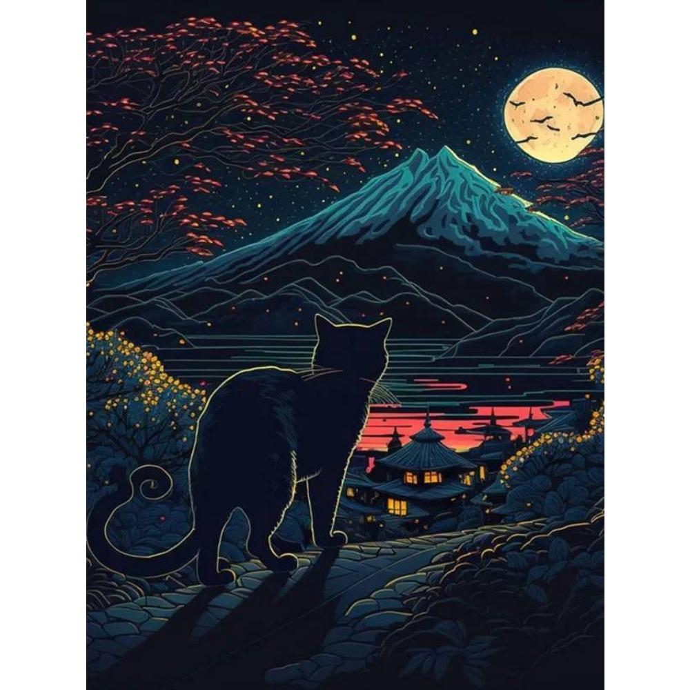 DIY Full Round Diamond Painting Cross Stitch 3D Animal Art Style Home Scene Decorative Diamond Painting 5d Diamond Art Painting