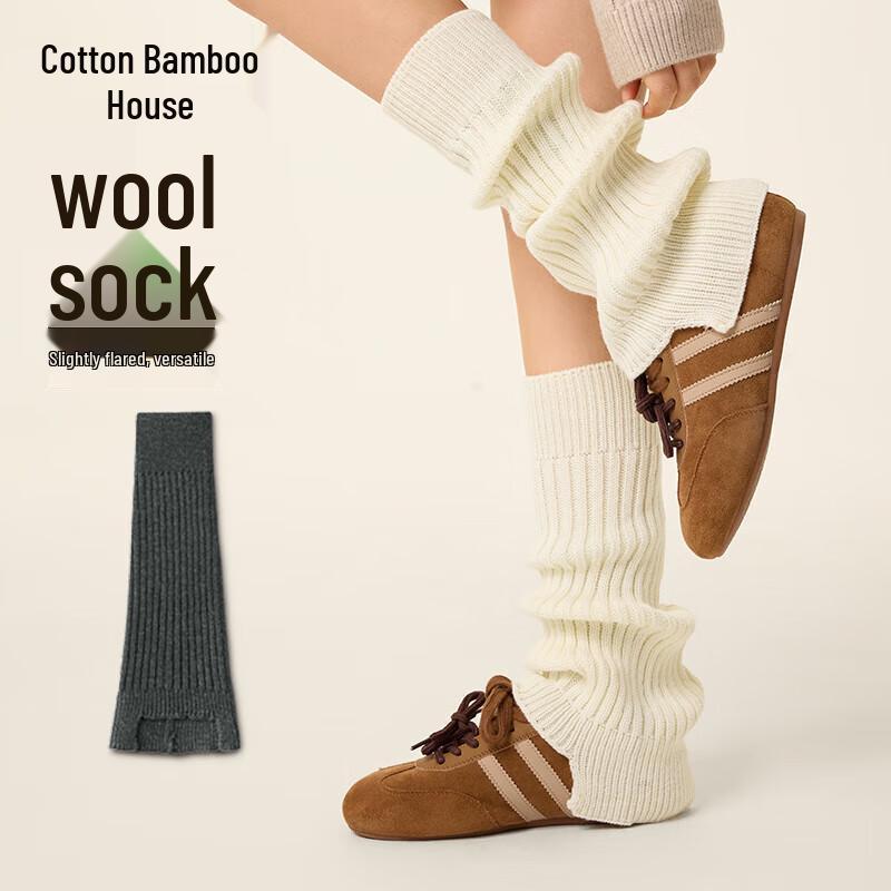 Women s Warm Wool Blend JK Stacking Calf Socks One Size 35-39