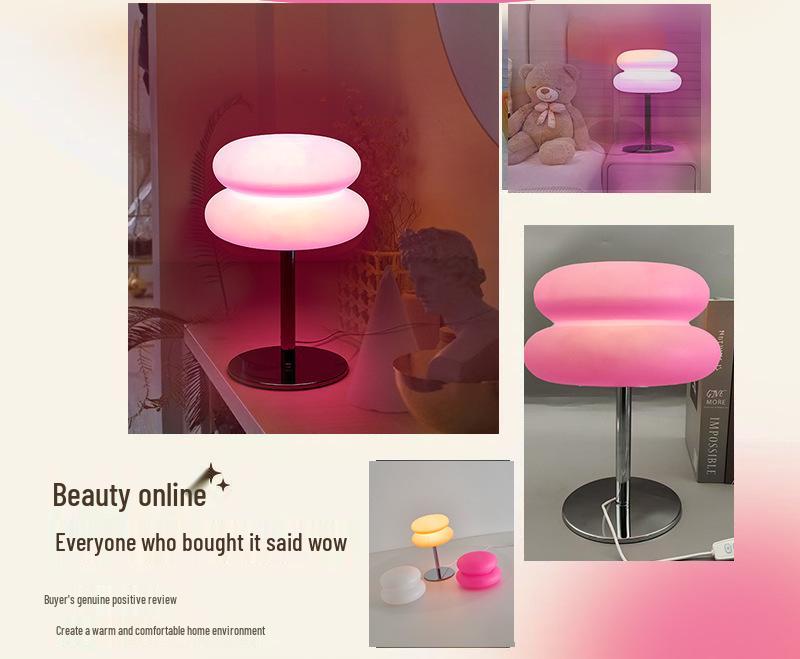 Nordic Vintage Bauhaus Table Lamp: Luxury Decorative Night Light for Bedroom.