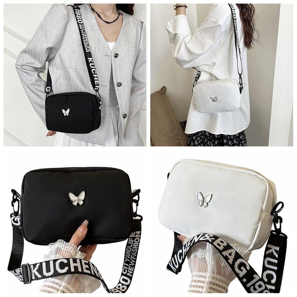 

Черно-белая сумка через плечо Butterly Messenger Bag Gift Mini Sqaure Bag