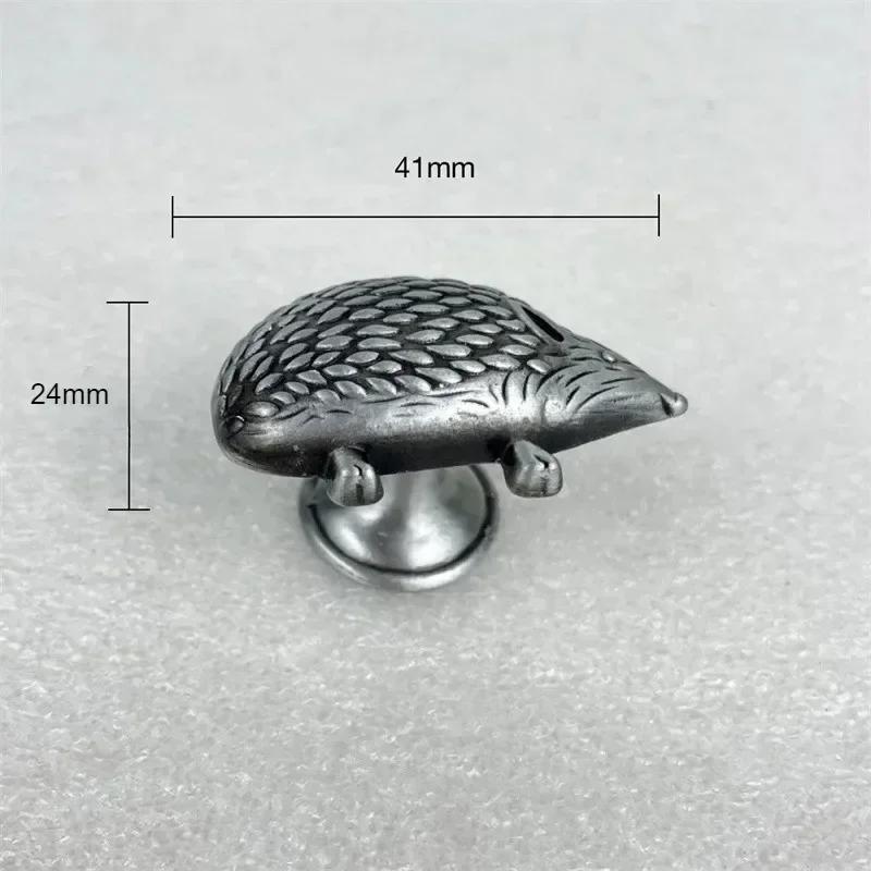 10PC Cute Hedgehog Drawer Knobs Furniture Handle Single Hole Cabinet Door Handle Kitchen Cabinet Wardrobe Handle