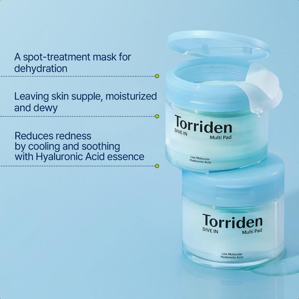 Torriden DIVE-IN Low Molecular Hyaluronic Acid Multi Pad 80ea/160ml