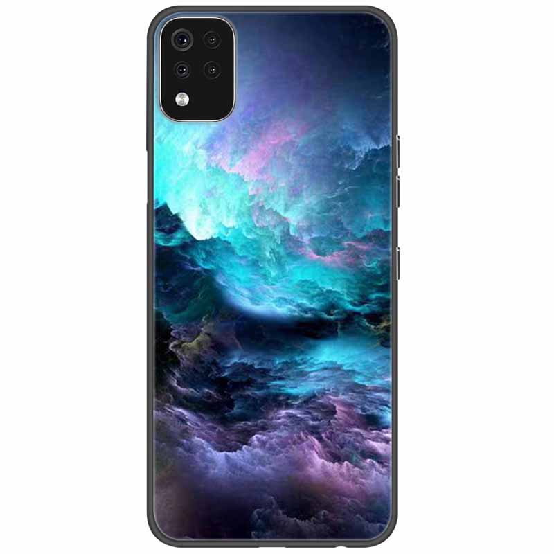 Phone Case For LG K42 K52 K62 Q52 Case Soft Painted Wolf Silicone Black Covers For LG K62 Cases K 42 Shockproof Funda for LGK52