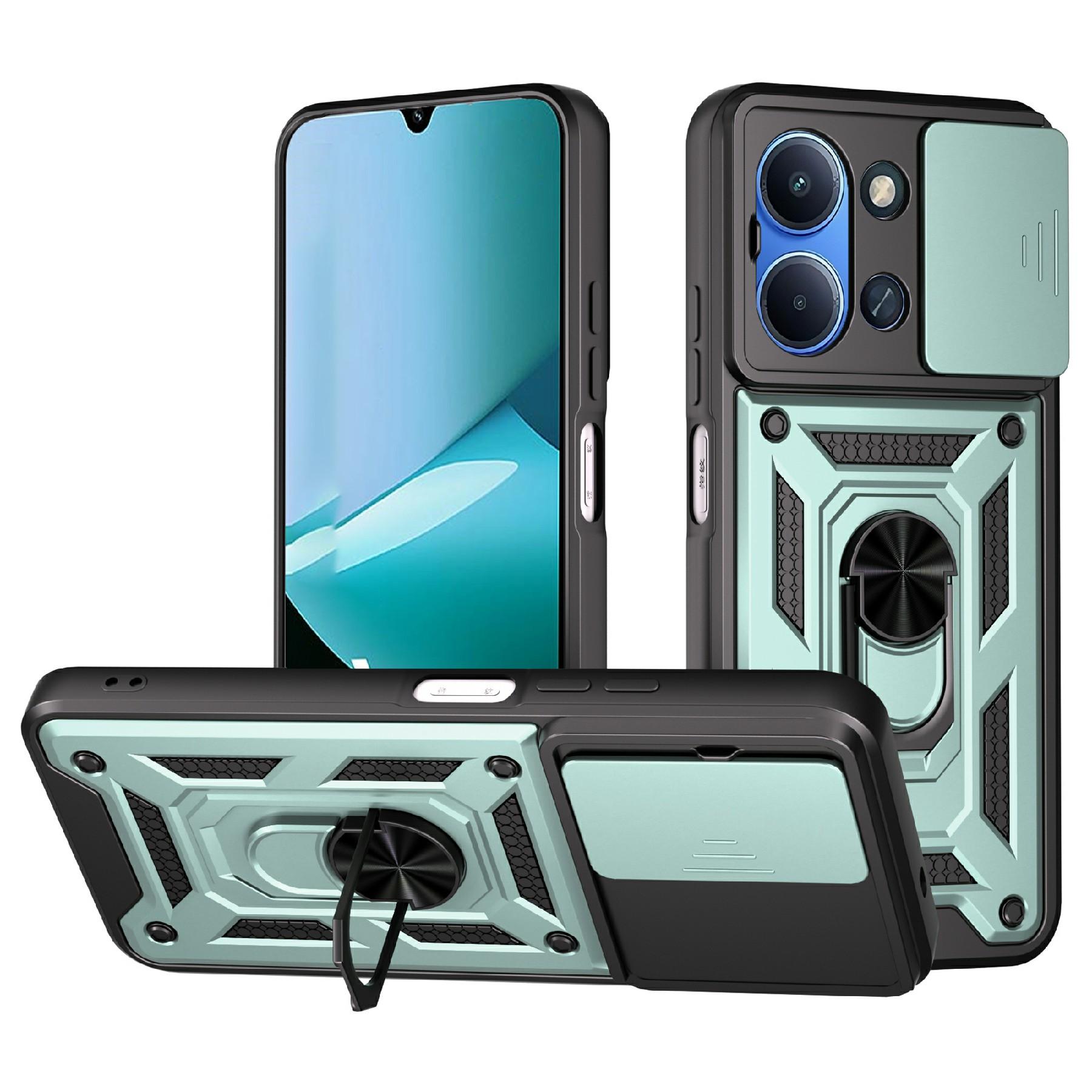 

Для Xiaomi Redmi 15C 5G (Європа) (173 мм)/15C 4G (Європа) (173 мм) Чохол зі шторкою для камери PC + TPU з підставкою Чохол для телефону F