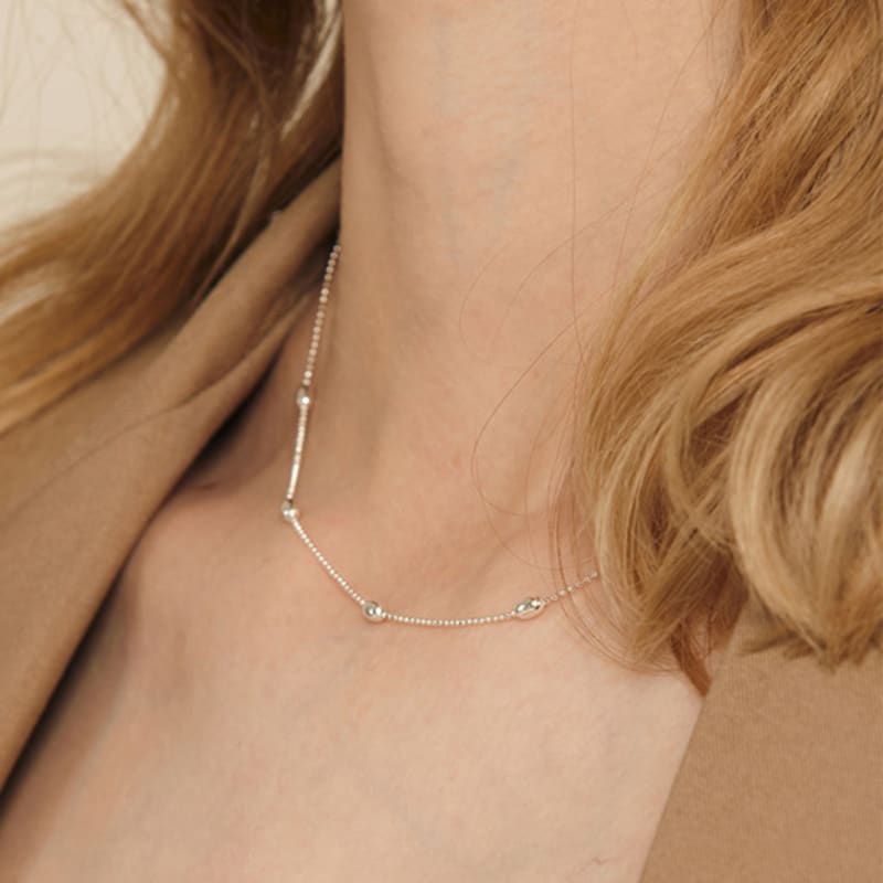 

murmur [925silver]Twinkle bean necklace gold