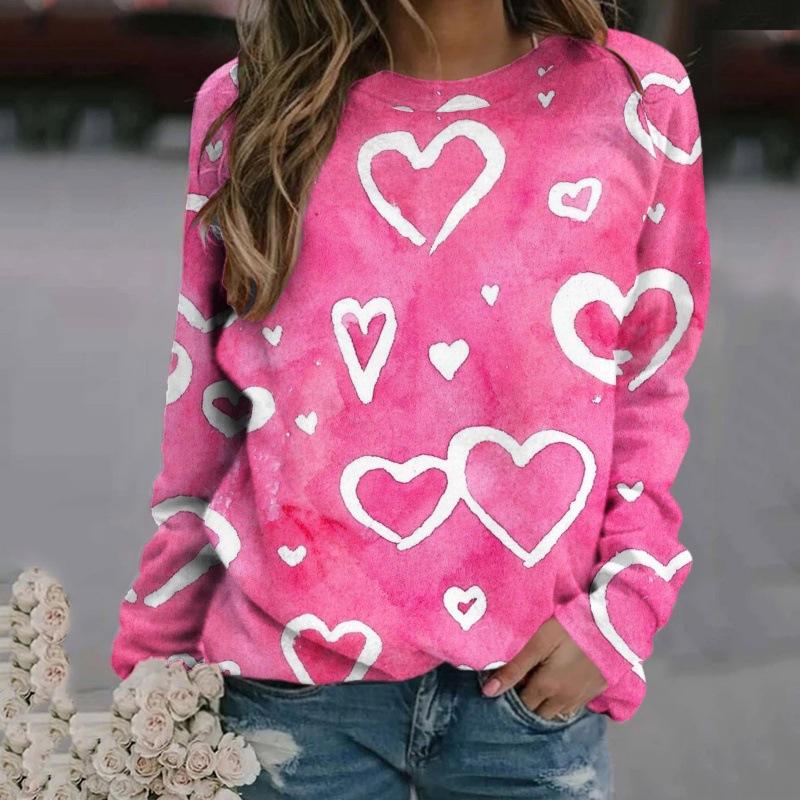 Sweat-shirt à capuche imprimé 3D pour femme, vêtement d'automne, col rond, surdimensionné, style Harajuku