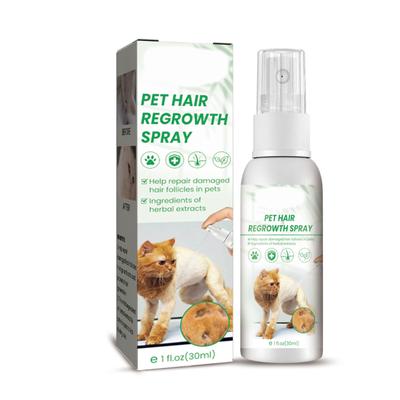 Pet Hair Growth Supplement Spray Natural Ingredients Faster Hair Regrowth Due To Surgery or Illness Apply Direct To Body