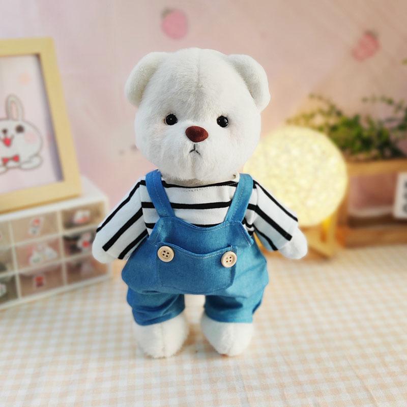 30cm Doll Clothing Soft Bear White Brown Cosplay Kawaii Toy Anime Accessories Set Cute Cartoon Friend Birthday Gift