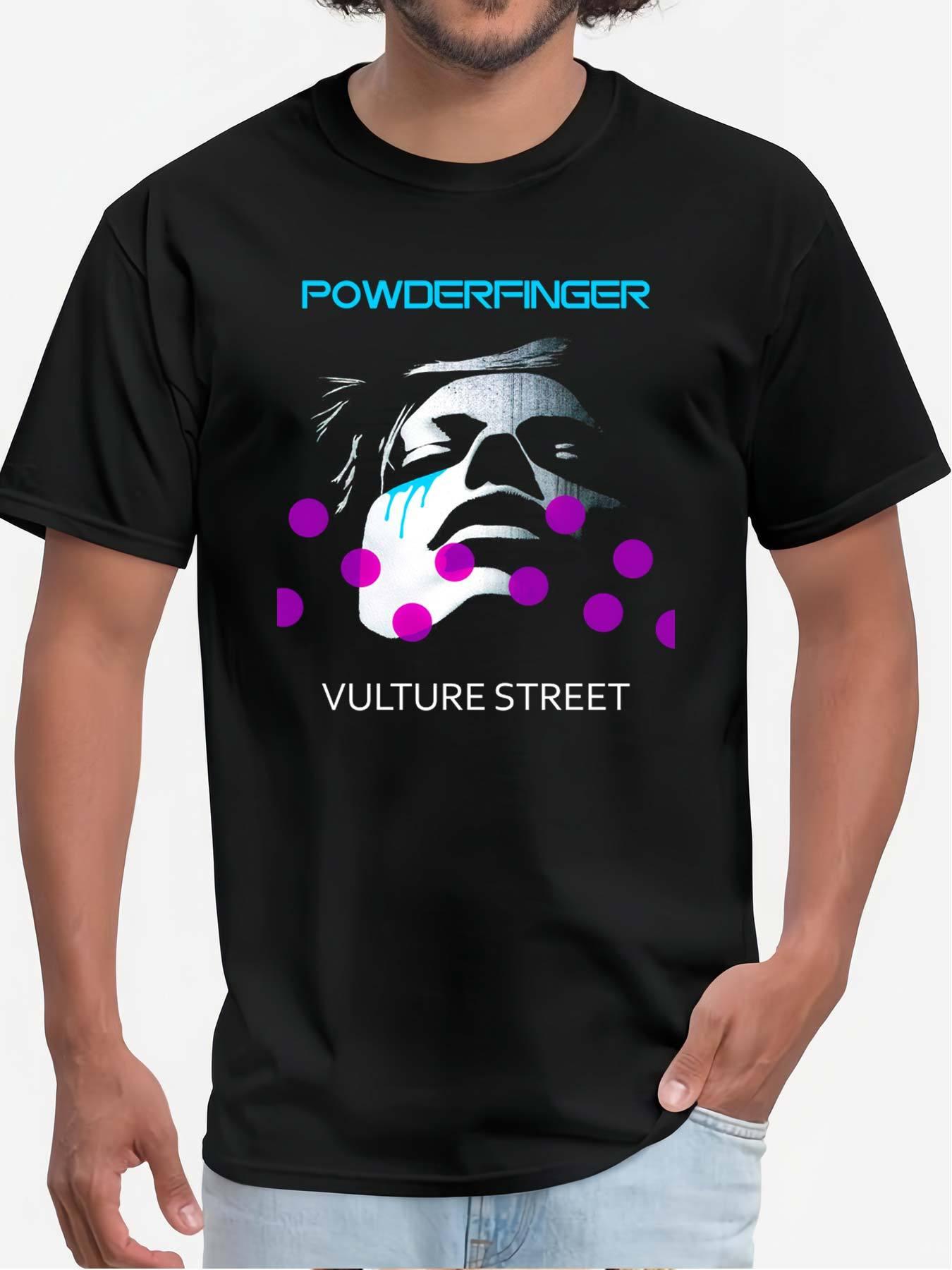 Men S Powderfinger Vulture Street Album Cover Design T-Shirt | Chunky Band T-Shirt with Blue And Pink Accents XS