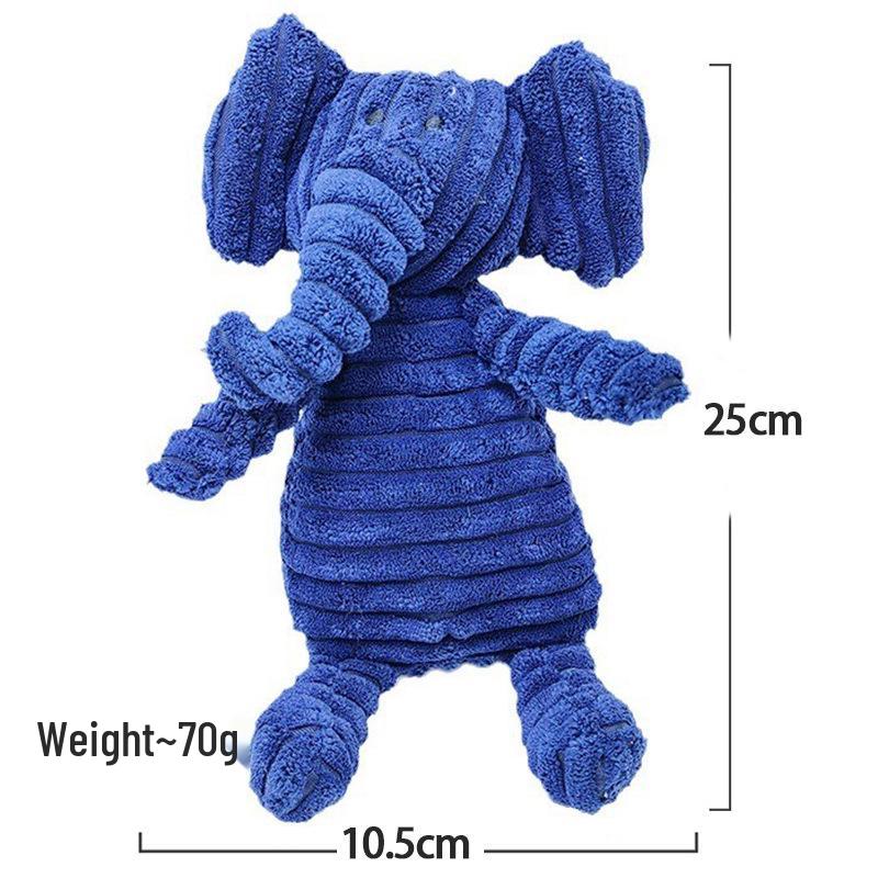 

Corduroy Plush Dog Toy: Sounding, Teething, Teeth Cleaning, Boredom Relief with Monkey & Fox Designs.