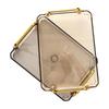 European Style Tea Tray Set with Plastic Handle and Cup Rack