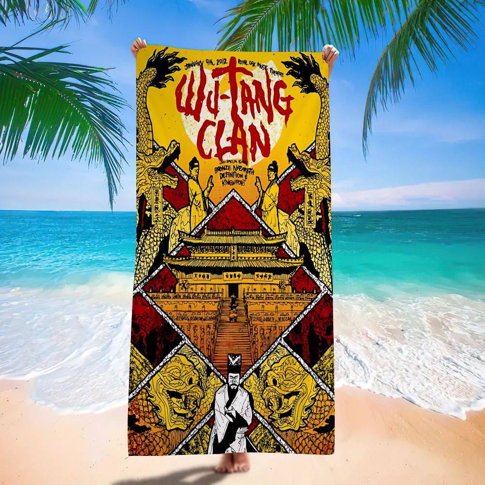 Hip Hop Group W-Wu Tang Big Microfiber Beach Towels Quick Dry Towel Sand Beach Towels Pool Towel For Travel Swim Pool Yoga