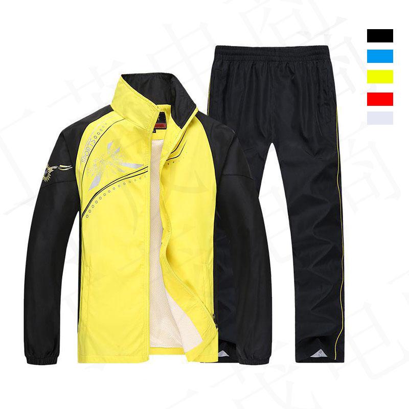 Plus Größe Männer Sport Anzüge Gym Sets Frühling Lauf Sets Sportwear Jogging Fitness Warme Lauf Sport
