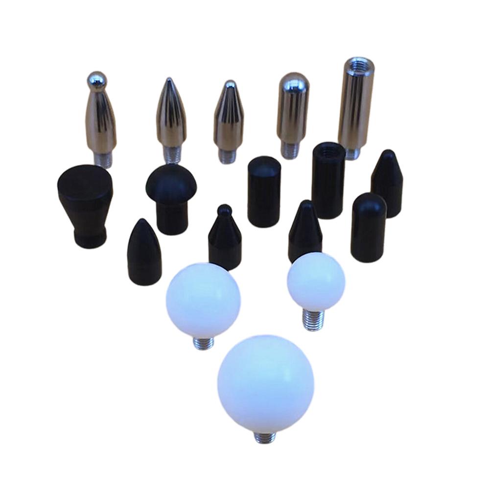 17Pcs Awl Heads Paintless Dent Removal Rods Tips Replacement Auto Body Repair Tool For Sheet Metal Hail Dents And Door Ding