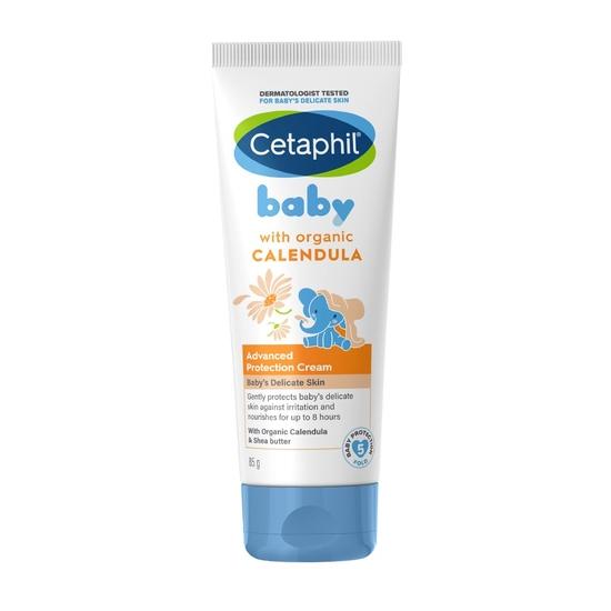 Cetaphil Babycreme, Feuchtigkeitscreme für Gesicht und Körper | Erweiterter Schutz | Sanft und weich mit Bio-Ringelblume, 85 g