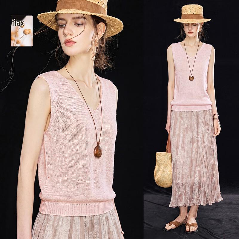 Women s Old Money Style V-Neck Knit Vest M