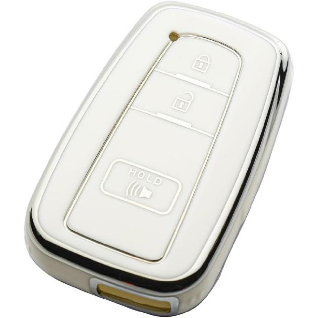 Key Fob Cover Fit for Toyota 2016-2024 RAV4 Camry Prius Prado