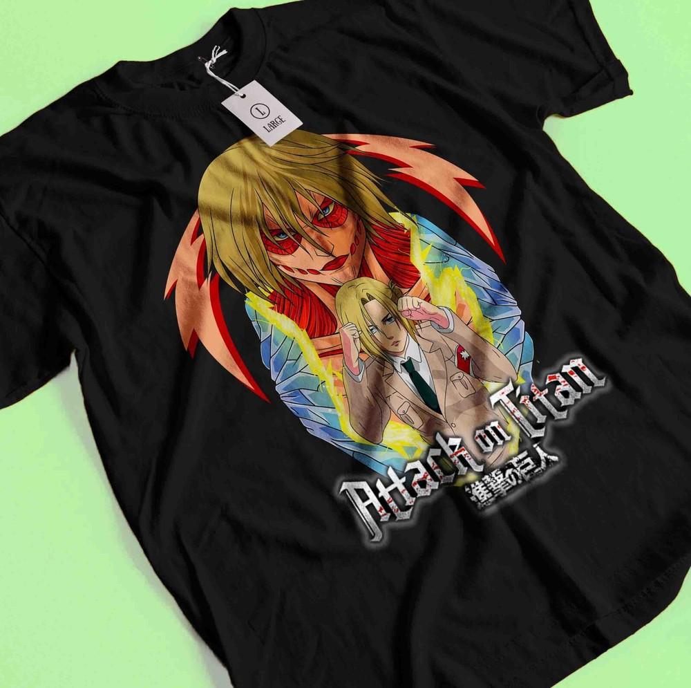 

Attack On Titan Shirt Annie Tshirt Eren Levi T-Shirt AOT Erwin Female Mikasa Tee S