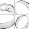 Easy Demold Baking Rings Tarts Molds Professional Stainless Steel Round Baking Rings Cake Mould for Tarts and Eggs