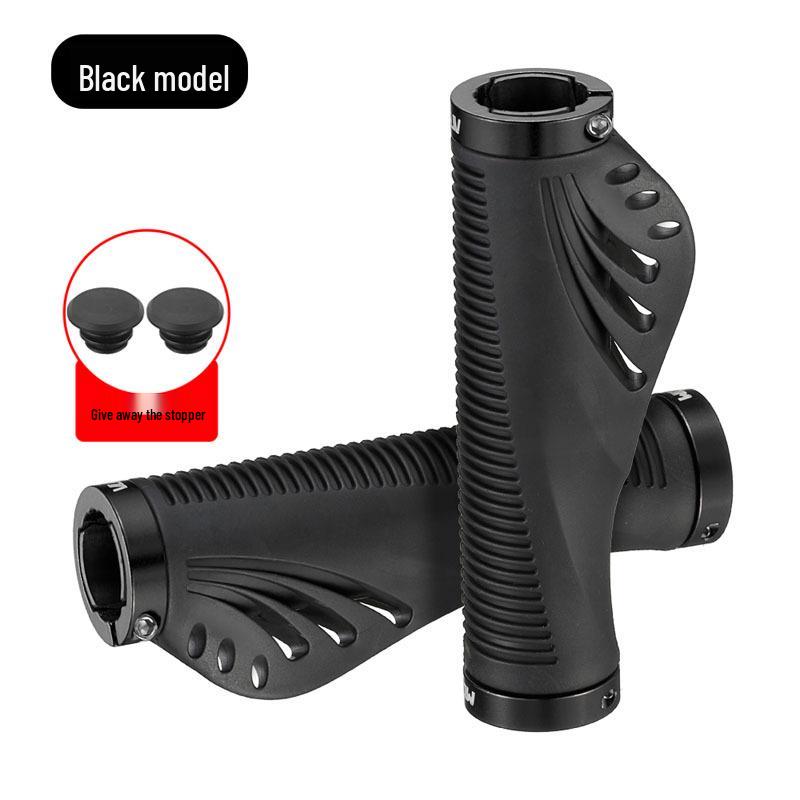 

Универсальные двухсторонние резиновые грипсы с фиксацией для детских велосипедов чёрный