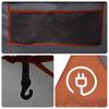 Family Tent with Porch 9 Person Capacity Grey and Orange Waterproof
