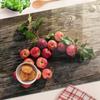 Decorative Glass Kitchen Board for Chopping Apples On the Table 80x52 Cm
