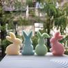Cute Rabbit Silicone Mold 3D Animal Candle Scented Making Epoxy Mould DIY Handmade Easter Gift Baking Tools Home Decor