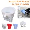 Silicone Flour Funnel Foldable Food Grade Silicone Easy-Pour Dishwasher Safe 5-Quart Mixer Funnel Attachment for Sugar Cocoa