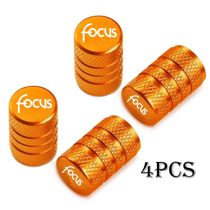 Car Wheel Tire Valve Caps Tyre Stem Covers Airdust Waterproof For Ford Focus MK3 Every Years Auto Accessories