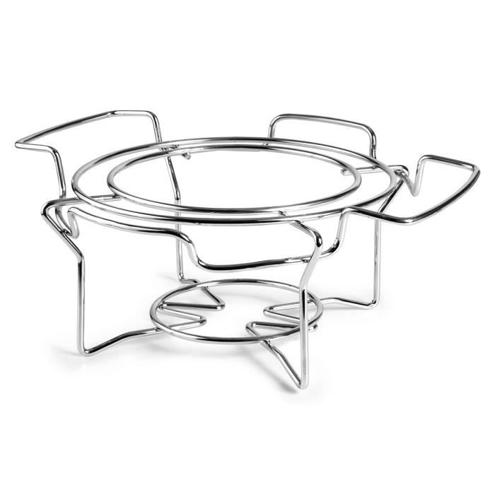 Support Pour Plat En Fonte - IBILI - 33 Cm - Acier Inoxydable - 2 Anses - Tous Feux Compatibles