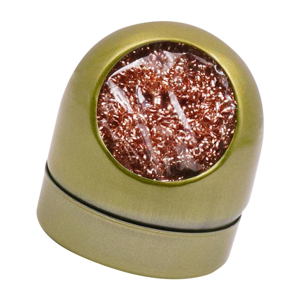 Metal Wire Stand Welding Desoldering Solder Iron Tip Dross Cleaner Cleaning Steel Ball Mesh Filter
