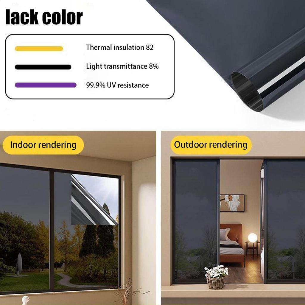 Window Privacy sticker insulation film Self Adhesive Tint Mirror Glass Anti UV Sun Blocking Decals 40x100cm 50x100cm
