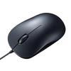 Sanwa Supply Wired Mouse Type-C Connection Blue LED Sensor Medium Size Windows/Mac Compatible MA-BLC194BK