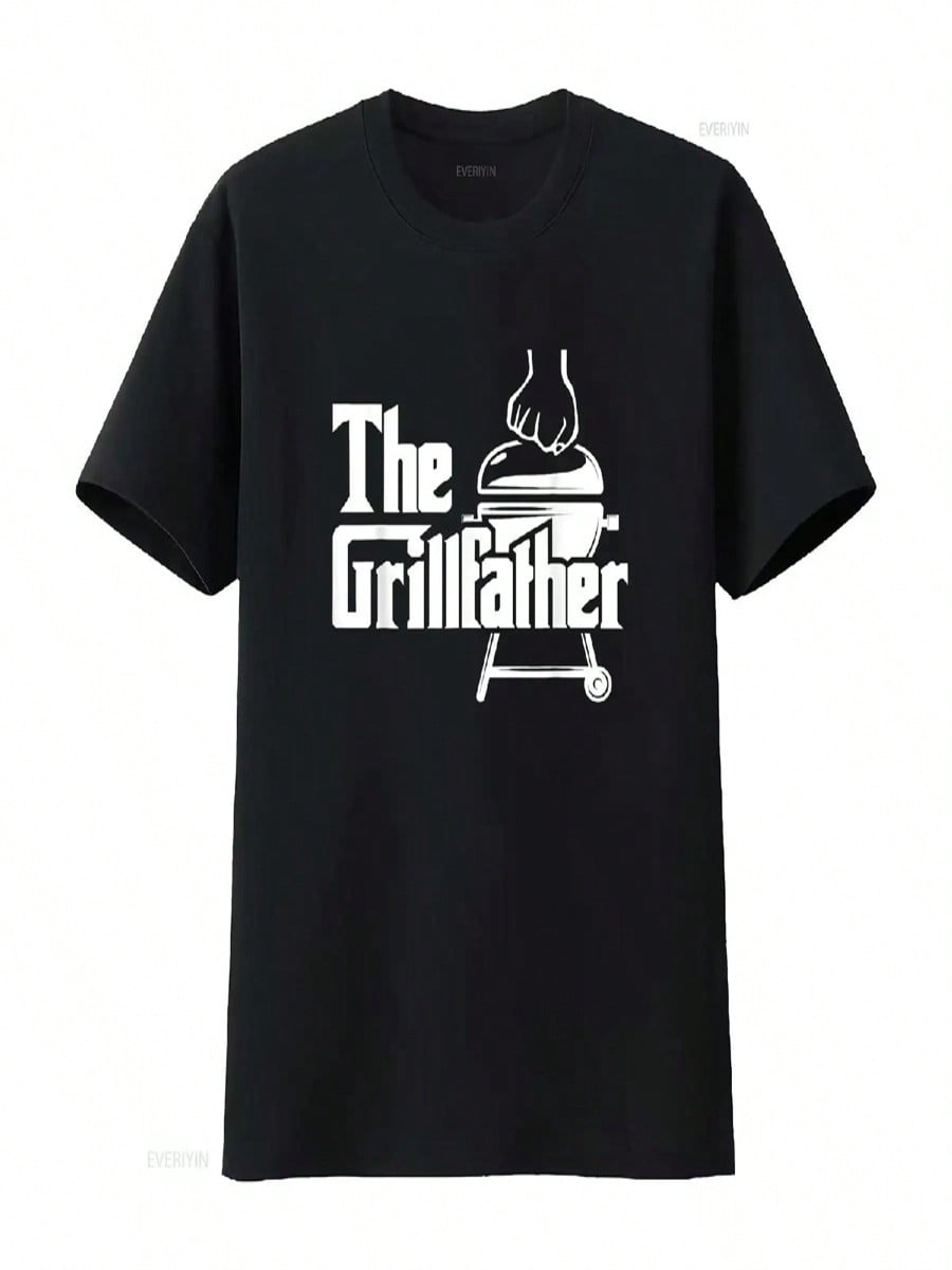 The Grillfather Pitmaster BBQ Lover Smoker Grilling Dad T Shirt Vintage Washed Homme Versatile Streetwear Breathable S разноцветный