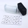 50Pcs Black 3 Grid Pastry Packaging Box With Lid Cake Roll Pastry Takeaway Freshness Boxes Food Grade Baking Dessert Case