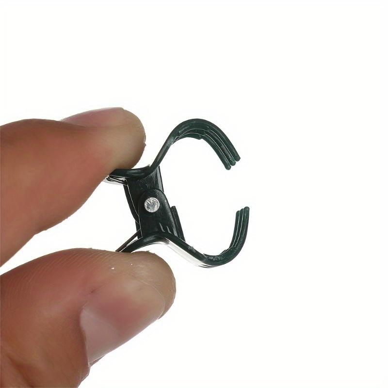 20Pcs Plastic Garden Clip, Dark Green Vine Support Bundle, Plant Clips, Phalaenopsis Graft Orchid Stem Clips